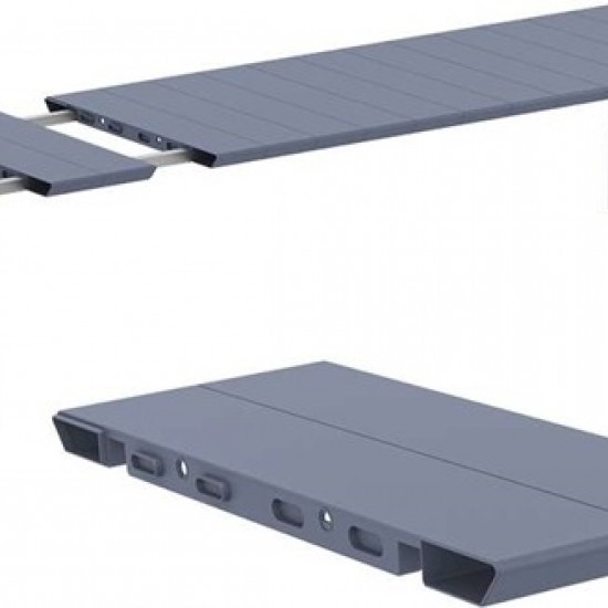 VEGAS DARK GREY 100X260/300εκ. ΕΠΕΚΤ.ΤΡΑΠΕΖΙ ΠΟΛ/ΝΙΟΥ