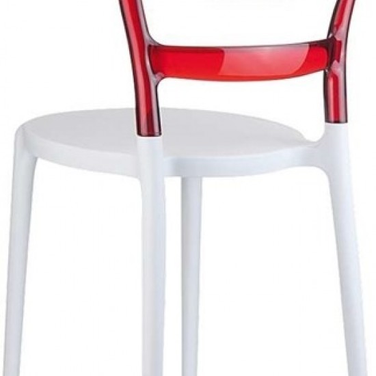 BIBI WHITE/RED TRANSP.ΚΑΡΕΚΛΑ