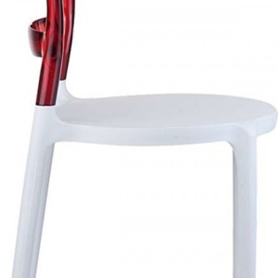 BIBI WHITE/RED TRANSP.ΚΑΡΕΚΛΑ