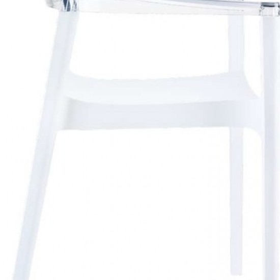 CARMEN WHITE/CLEAR ΠΟΛΥΘΡΟΝΑ 54X51X80εκ.