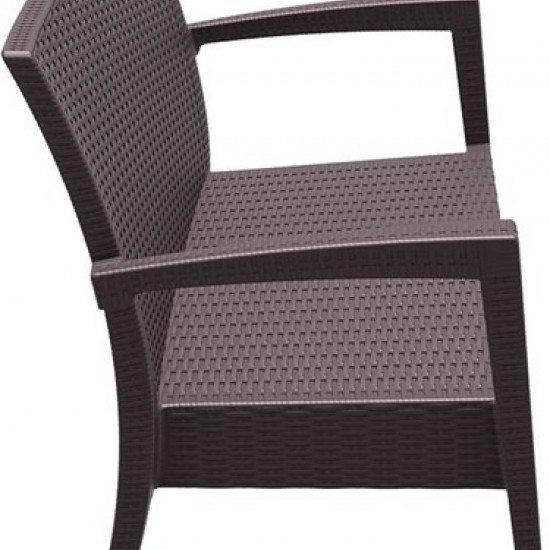 MIAMI BROWN ΚΑΝΑΠΕΣ 128Χ77Χ89εκ. ΠΟΛ/ΝΙΟΥ