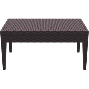 MIAMI BROWN ΤΡΑΠΕΖΙ 92Χ53Χ45εκ. ΠΟΛ/ΝΙΟΥ