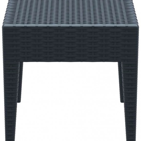 MIAMI DARK GREY ΤΡΑΠΕΖΙ 45Χ45Χ45εκ. ΠΟΛ/ΝΙΟΥ