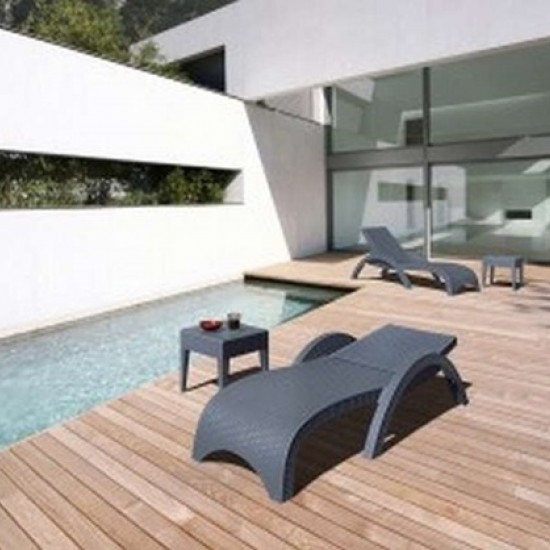 MIAMI DARK GREY ΤΡΑΠΕΖΙ 45Χ45Χ45εκ. ΠΟΛ/ΝΙΟΥ