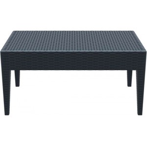 MIAMI DARK GREY ΤΡΑΠΕΖΙ ΠΟΛ/ΝΙΟΥ 92Χ53Χ45εκ. 