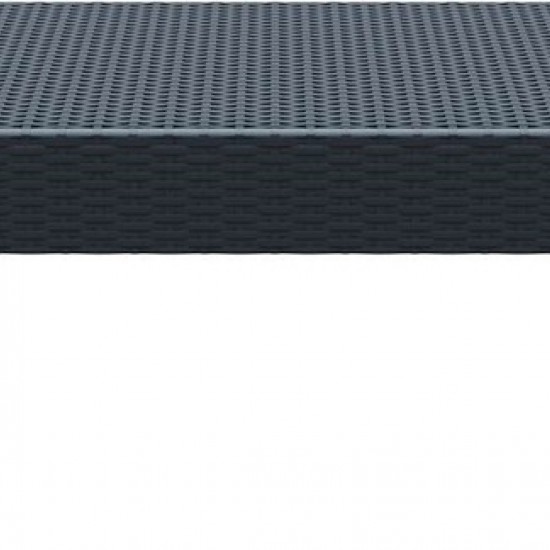 MIAMI DARK GREY ΤΡΑΠΕΖΙ ΠΟΛ/ΝΙΟΥ 92Χ53Χ45εκ.