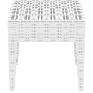 MIAMI WHITE ΤΡΑΠΕΖΙ ΠΟΛ/ΝΙΟΥ 45Χ45Χ45εκ. 