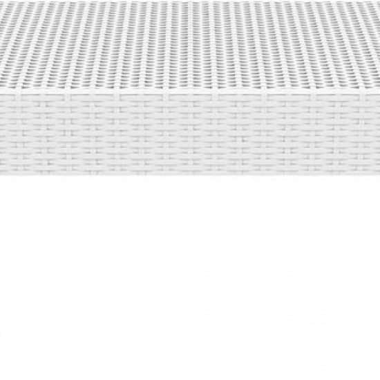 MIAMI WHITE ΤΡΑΠΕΖΑΚΙ ΠΟΛ/ΝΙΟΥ 92Χ53Χ45εκ.