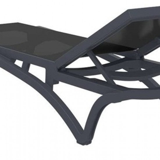 PACIFIC ΞΑΠΛΩΣΤΡΑ DARK GREY/BLACK ΠΟΛ/ΝΙΟΥ