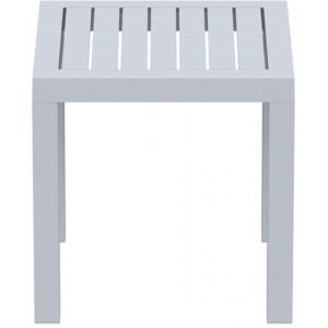 OCEAN SILVER GREY ΤΡΑΠΕΖΙ 45Χ45Χ45εκ. ΠΟΛ/ΝΙΟΥ