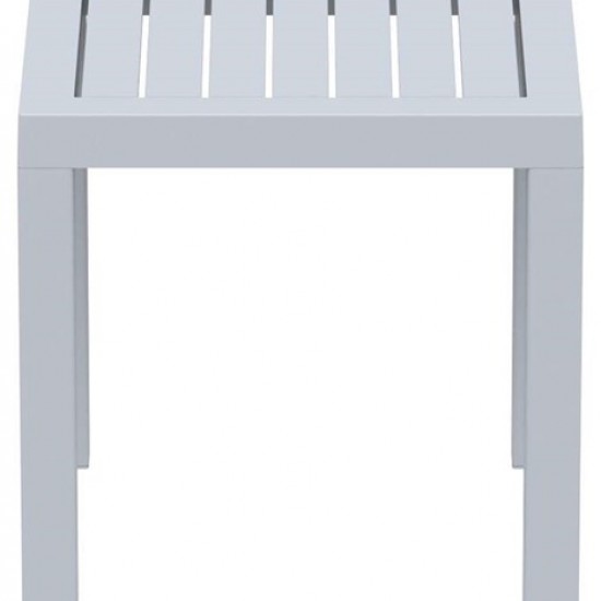 OCEAN SILVER GREY ΤΡΑΠΕΖΙ 45Χ45Χ45εκ. ΠΟΛ/ΝΙΟΥ
