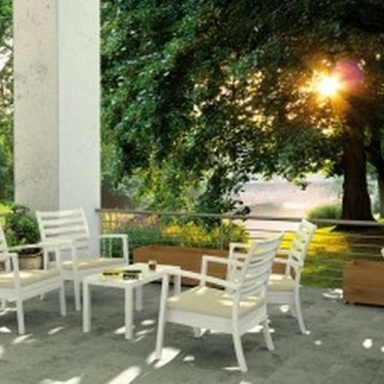 OCEAN WHITE ΤΡΑΠΕΖΙ 90Χ45Χ45εκ. ΠΟΛ/ΝΙΟΥ