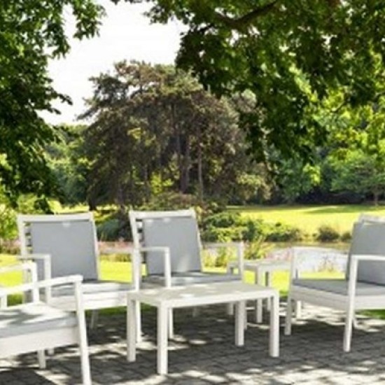 OCEAN SILVER GREY ΤΡΑΠΕΖΙ 90Χ45Χ45εκ. ΠΟΛ/ΝΙΟΥ