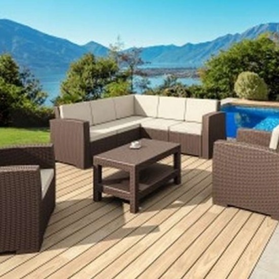 MONACO BROWN ΤΡΑΠΕΖΙ ΠΟΛ/ΝΙΟΥ 92Χ57Χ45εκ.