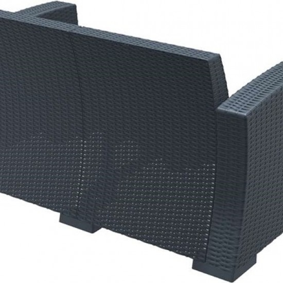 MONACO DARK GREY 2ΘΕΣΙΟΣ ΚΑΝΑΠΕΣ ΠΟΛ/ΝΙΟΥ