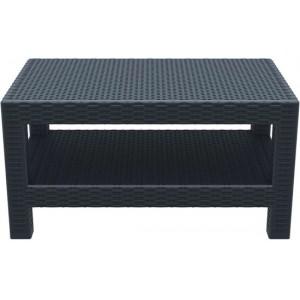 MONACO DARK GREY ΤΡΑΠΕΖΙ 92Χ57Χ45εκ. ΠΟΛ/ΝΙΟΥ