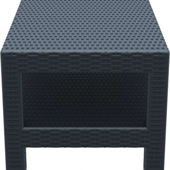 MONACO DARK GREY ΤΡΑΠΕΖΙ 92Χ57Χ45εκ. ΠΟΛ/ΝΙΟΥ