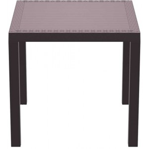 ORLANDO 80Χ80Χ75εκ. BROWN ΤΡΑΠΕΖΙ ΠΟΛ/ΝΙΟΥ