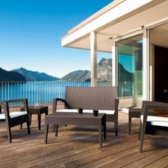 MIAMI ΣΕΤ BROWN 2ΠΟ+1ΚΑ+ΤΡΑΠ.92Χ53εκ.+ΜΑΞ. ΠΟΛ/ΝΙΟΥ