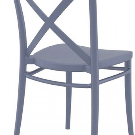 CROSS DARK GREY ΚΑΡΕΚΛΑ ΠΟΛ/ΝΙΟΥ 51Χ51Χ87εκ.