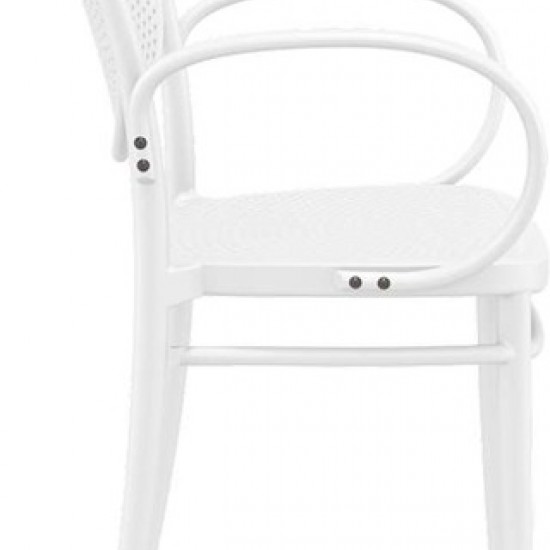 MARCEL XL WHITE ΠΟΛΥΘΡΟΝΑ ΠΟΛ/ΝΙΟΥ 57Χ52Χ85εκ.