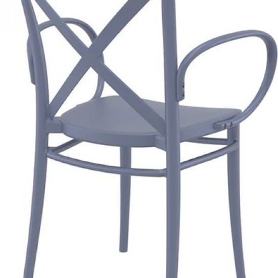 CROSS XL DARK GREY ΠΟΛΥΘΡΟΝΑ ΠΟΛ/ΝΙΟΥ 57Χ51Χ87εκ.