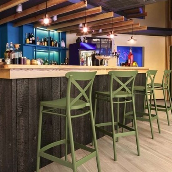 CROSS 75εκ. ΣΚΑΜΠΟ OLIVE GREEN ΠΟΛ/ΝΙΟΥ 45Χ52Χ106εκ.