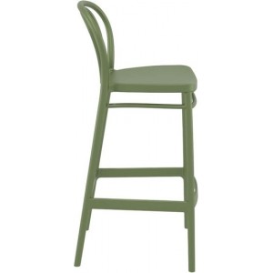 VICTOR ΣΚΑΜΠΟ BAR 75εκ. ΠΟΛ/ΝΙΟΥ OLIVE GREEN 45Χ52Χ106εκ