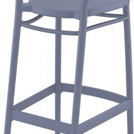 MARCEL 75εκ. ΣΚΑΜΠΟ DARK GREY ΠΟΛ/ΝΙΟΥ