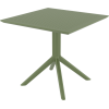 SKY ΤΡΑΠΕΖΙ 80X80X74εκ. OLIVE GREEN ΠΟΛ/ΝΙΟΥ-SIESTA-SKY ΤΡΑΠΕΖΙ-ΤΡΑΠΕΖΙ-