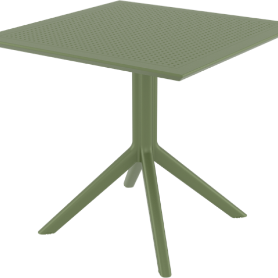 SKY ΤΡΑΠΕΖΙ 80X80X74εκ. OLIVE GREEN ΠΟΛ/ΝΙΟΥ-SIESTA-SKY ΤΡΑΠΕΖΙ-ΤΡΑΠΕΖΙ-