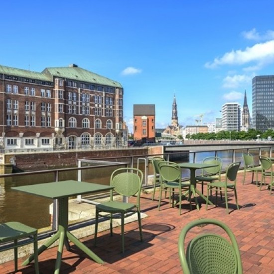 SKY ΤΡΑΠ.ΠΤΥΣ/ΝΟ 60Χ60X74εκ. OLIVE GREEN ΠΟΛ/ΝΙΟΥ-SIESTA-SKY ΤΡΑΠΕΖΙ-ΤΡΑΠΕΖΙ-