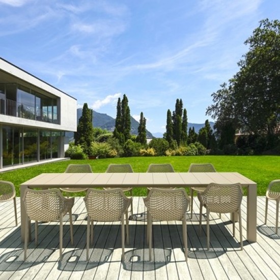 SET VEGAS 100X260/300 ΤΡ.ΜΕ 10 ΠΟΛ. AIR XL DARK GREY-SIESTA-ΣΕΤ ΤΡΑΠΕΖΑΡΙΑΣ ΚΗΠΟΥ ΒΕΡΑΝΤΑΣ-ΣΕΤ ΤΡΑΠΕΖΑΡΙΑΣ-ΠΟΛΥΠΡΟΠΥΛΕΝΙΟ-