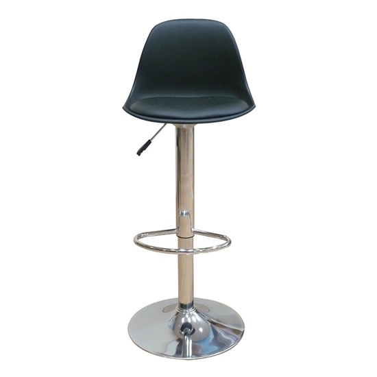 ΣΚΑΜΠΟ BAR 2 TEMAXIA BLACK PU - PP   48x52x110εκ.-ΣΚΑΜΠΟ-ΣΚΑΜΠΟ ΜΠΑΡ-ΜΕΤΑΛΛΟ-ΔΕΡΜΑΤΙΝΗ-ΠΟΛΥΠΡΟΠΥΛΕΝΙΟ-ΜΑΥΡΟ-