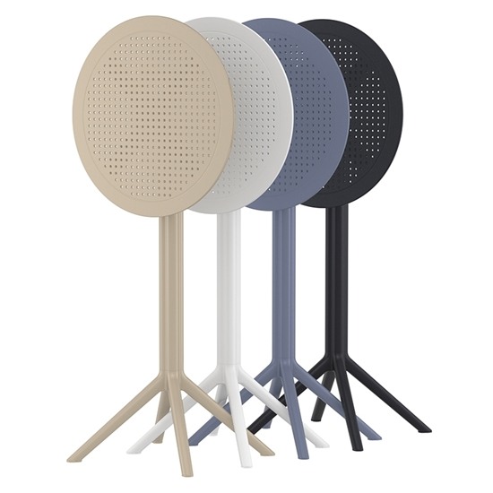 SKY BAR ΠΤΥΣ/ΝΟ ΤΡΑΠ. ΠΟΛ/ΝΙΟΥ ΜΑΥΡΟ Φ60Χ108εκ.