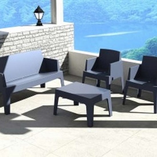 BOX DARK GREY KANAΠEΣ ΠΟΛ/ΝΙΟΥ 138Χ62Χ80εκ.