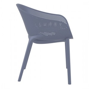 SKY PRO DARK GREY ΠΟΛΥΘΡΟΝΑ ΠΟΛ/ΝΙΟΥ 54X60X81εκ.