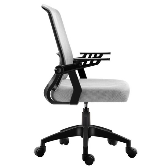 A1180B Πολυθρόνας γραφείου Γκρι/Μαύρο Mesh 56x60x88/96εκ.