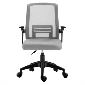 A1180B Πολυθρόνας γραφείου Γκρι/Μαύρο Mesh 56x60x88/96εκ.