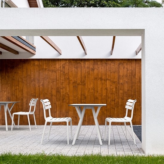 HELEN Καρέκλα Πολυπροπυλένιο Λευκό 50x59x84εκ.