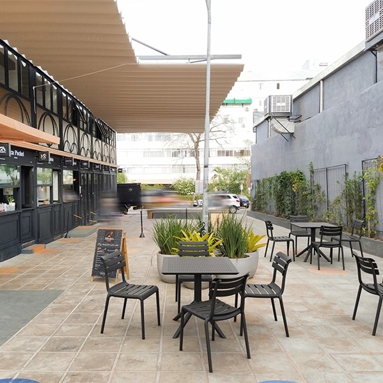 HELEN Καρέκλα Πολυπροπυλένιο Μαύρο 50x59x84εκ.