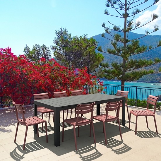 HELEN Καρέκλα Πολυπροπυλένιο Σάπιο Μήλο 50x59x84εκ.