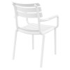 PARIS Πολυθρόνα Πολυπροπυλένιο Λευκό 58x59x84εκ.