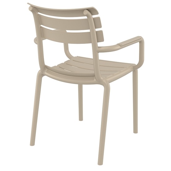 PARIS Πολυθρόνα Πολυπροπυλένιο Μπεζ 58x59x84εκ.