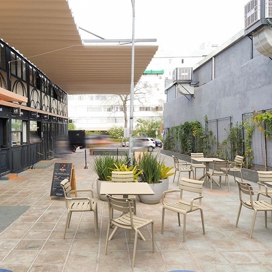 PARIS Πολυθρόνα Πολυπροπυλένιο Μπεζ 58x59x84εκ.