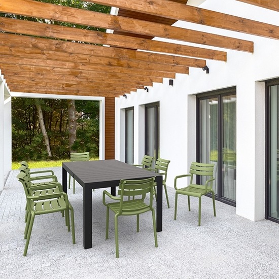 PARIS Πολυθρόνα Πολυπροπυλένιο Πράσινο 58x59x84εκ.