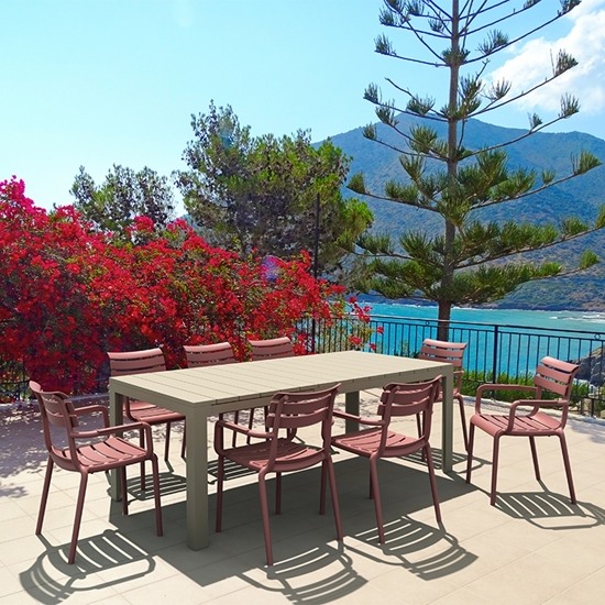 PARIS Πολυθρόνα Πολυπροπυλένιο Σάπιο Μήλο 58x59x84εκ.