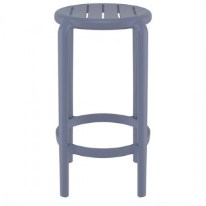 TOM 65εκ. ΣΚΑΜΠΟ BAR DARK GREY ΠΟΛ/ΝΙΟΥ 36X36X65εκ.