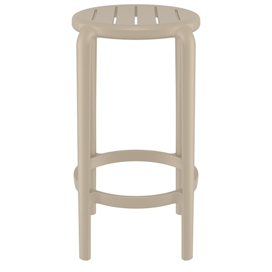 TOM 65εκ. ΣΚΑΜΠΟ TAUPE ΠΟΛ/ΝΙΟΥ 36X36X65εκ.