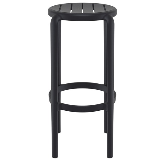 TOM 75εκ. ΣΚΑΜΠΟ BLACK ΠΟΛ/ΝΙΟΥ 36X36X75εκ.